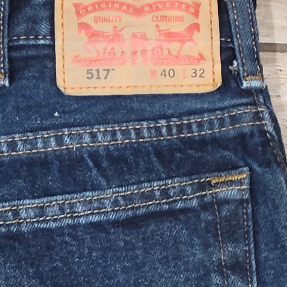 Mens Levis 517 dark denium boot cut Jens 39 x 31 - Picture 9 of 12